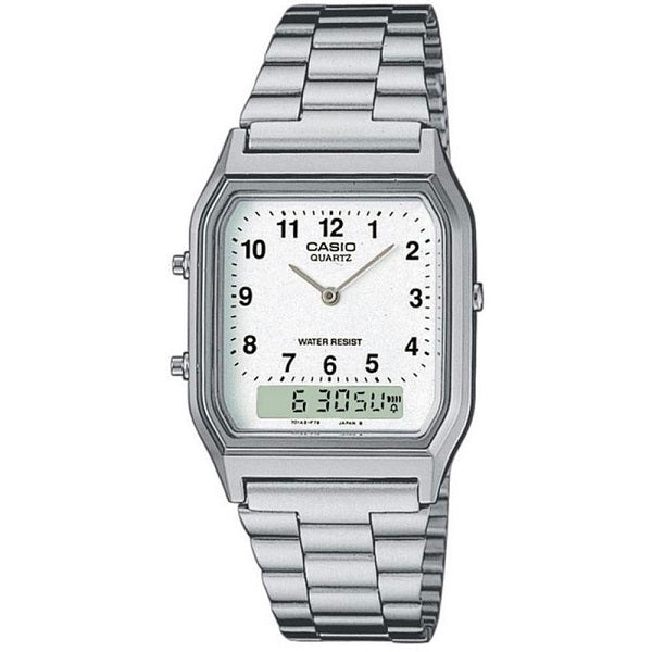 CASIO EDGY COLLECTION - White, numbers AQ-230A-7BMQ