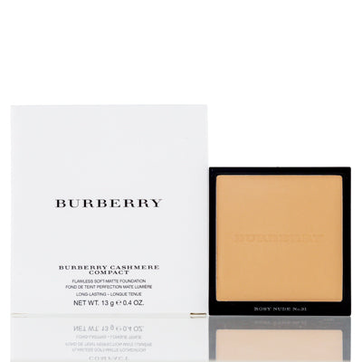 BURBERRY/CASHMERE COMPACT SOFT MATTE FOUNDATION #31 ROSY NUDE TESTER .4 OZ