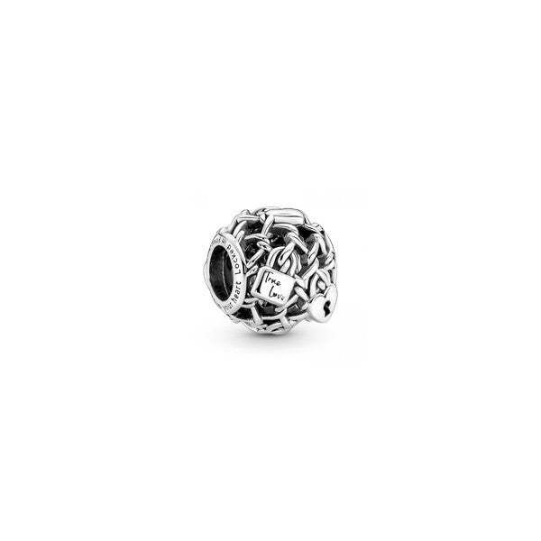 PANDORA Mod. OPENWORK CHAIN LINK PADLOCK 790071C00