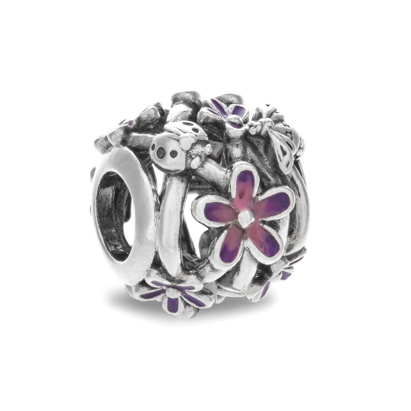 PANDORA JEWELRY Mod. OPENWORK PURPLE DAISY 798772C02