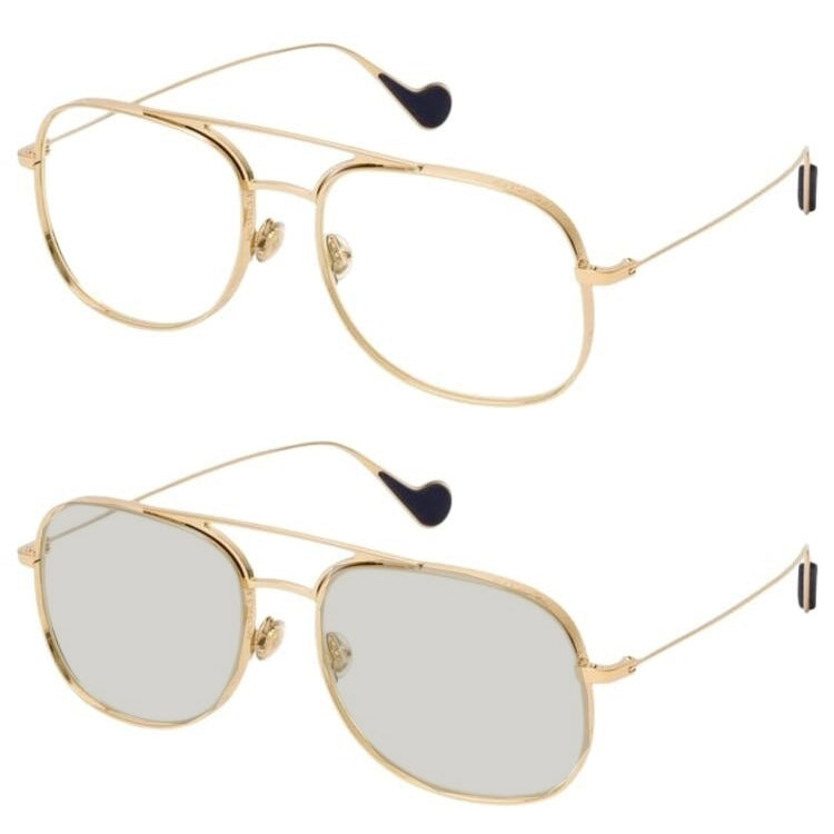 MONCLER SUNGLASSES Mod. PHOTOCHROMIC SHINY PALE GOLD ML0104_57032